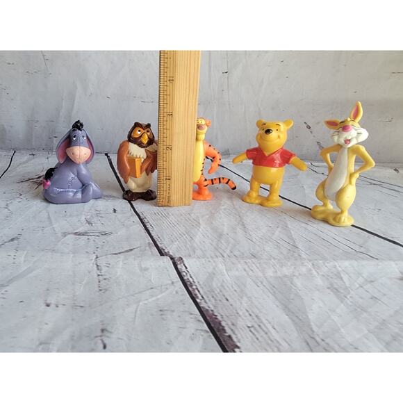 Disney Winnie The Pooh PVC Figure Lot Owl Tigger Eeyore Rabbit Cake Toppers - Picture 6 of 8